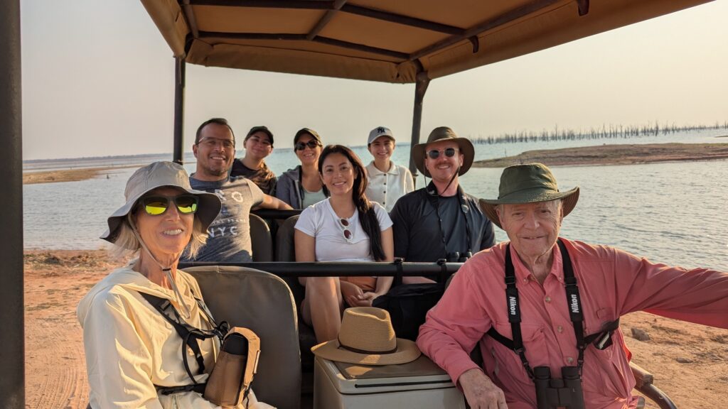 On a game drive with new friends from our CroisiEurope safari cruise.