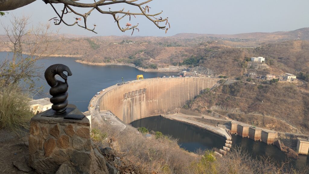 Alter of Nyaminyami, the Tonga river god, overlooks the Kariba Dam in Zimbabwe.