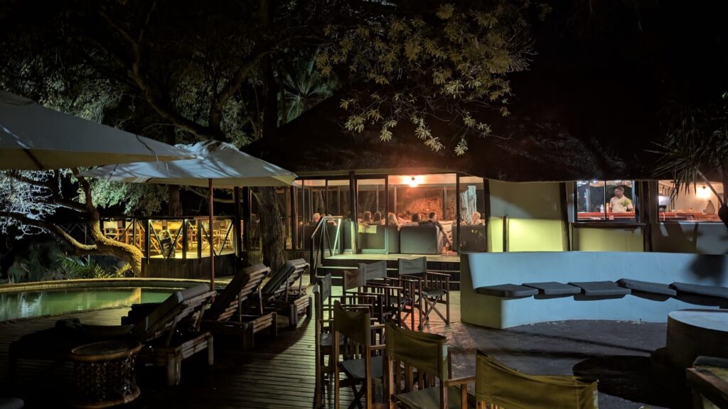 Sunset briefing at Kaza Safari Lodge, Namibia, home to our CroisiEurope river safari. 