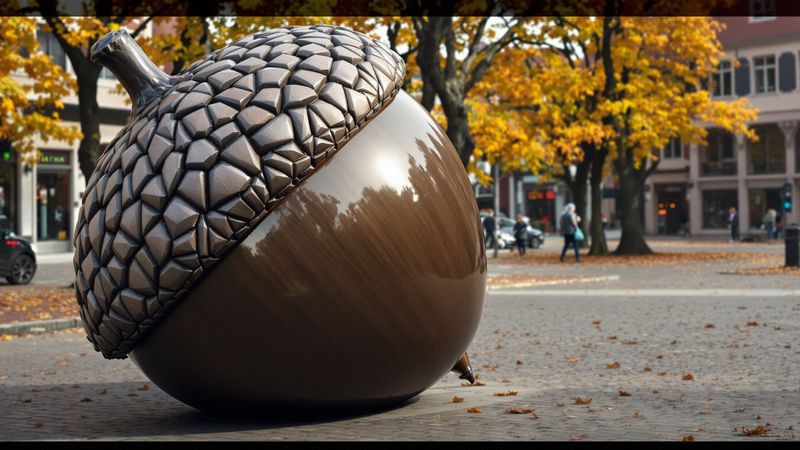 Giant Acorn Sculpture