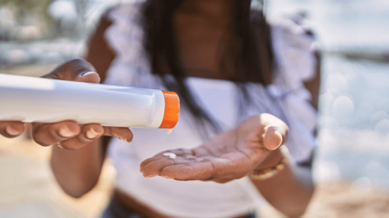 4. Overloading on Sunscreen