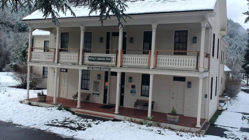 A Setting Surrounded by Forested Hills