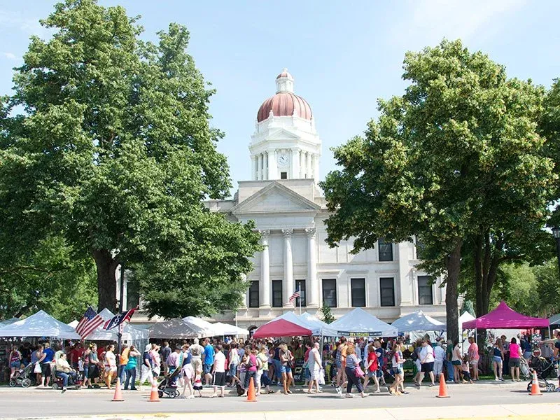 The Courthouse Square at the Center of It All