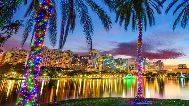 Holiday décor with a tropical twist