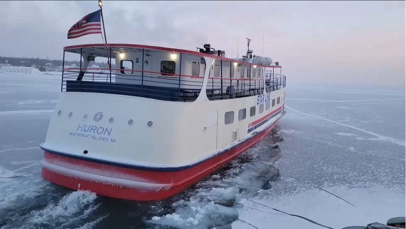 Ferries Offer Thrilling Rides Through Ice-Filled Waters