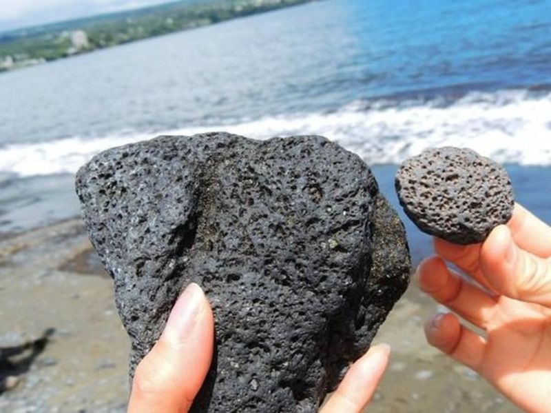 Trying to Take Lava Rocks Home
