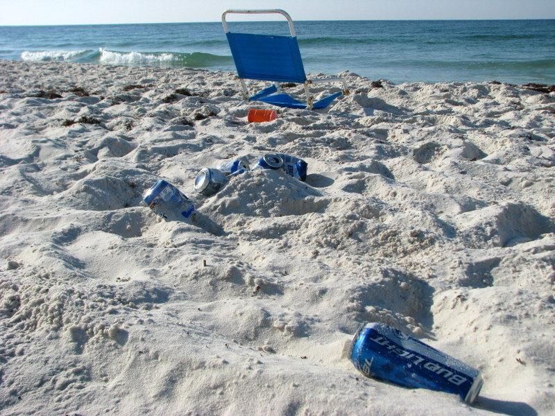 Leaving Trash and Belongings Behind