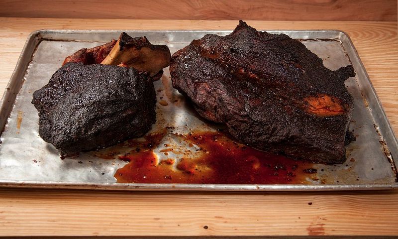 Friday and Saturday's Massive Smoked Ribeye