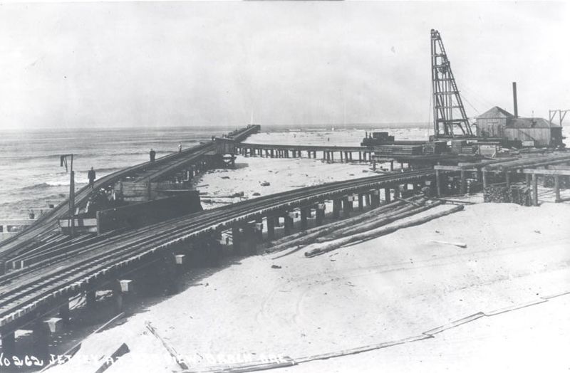 Ships Still Navigate the Harbor Entrance