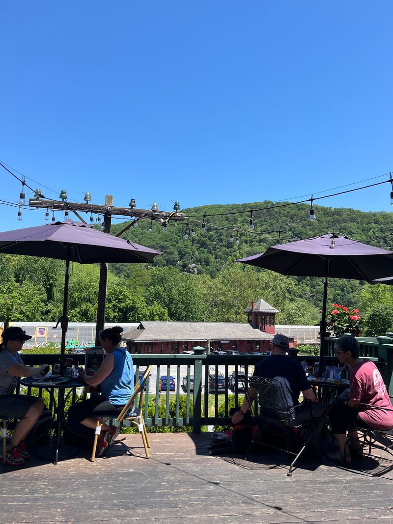 Warm Riverside Dining