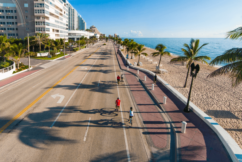 Fort Lauderdale Beach With Endless Walkable Paths