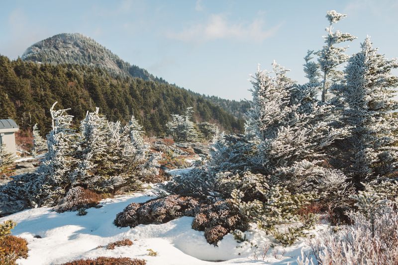 The Blowing Rock Overlook in Winter Light