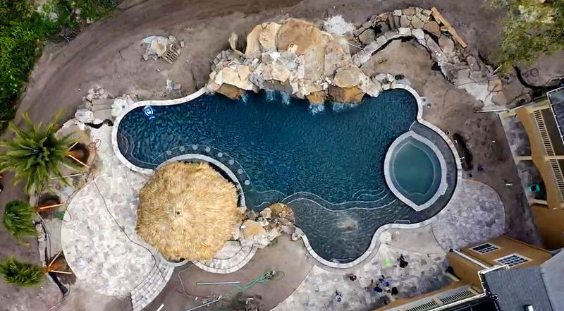 Sunken Oasis Slides & Pools