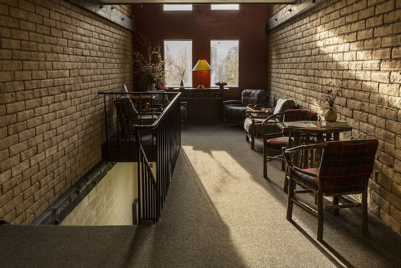 A dining room with old-school charm