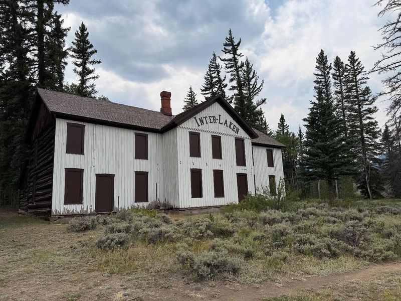 The Main Lodge Foundation and Fireplace Remains