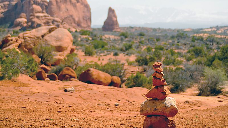 Moving or Stacking Rocks for Aesthetic Photos