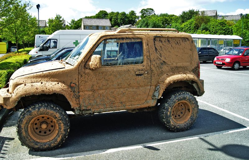 Driving a Car with Dirty Tires in Minnetonka