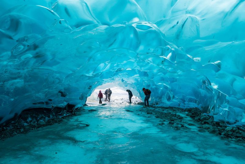 Exploring Mendenhall Ice Caves
