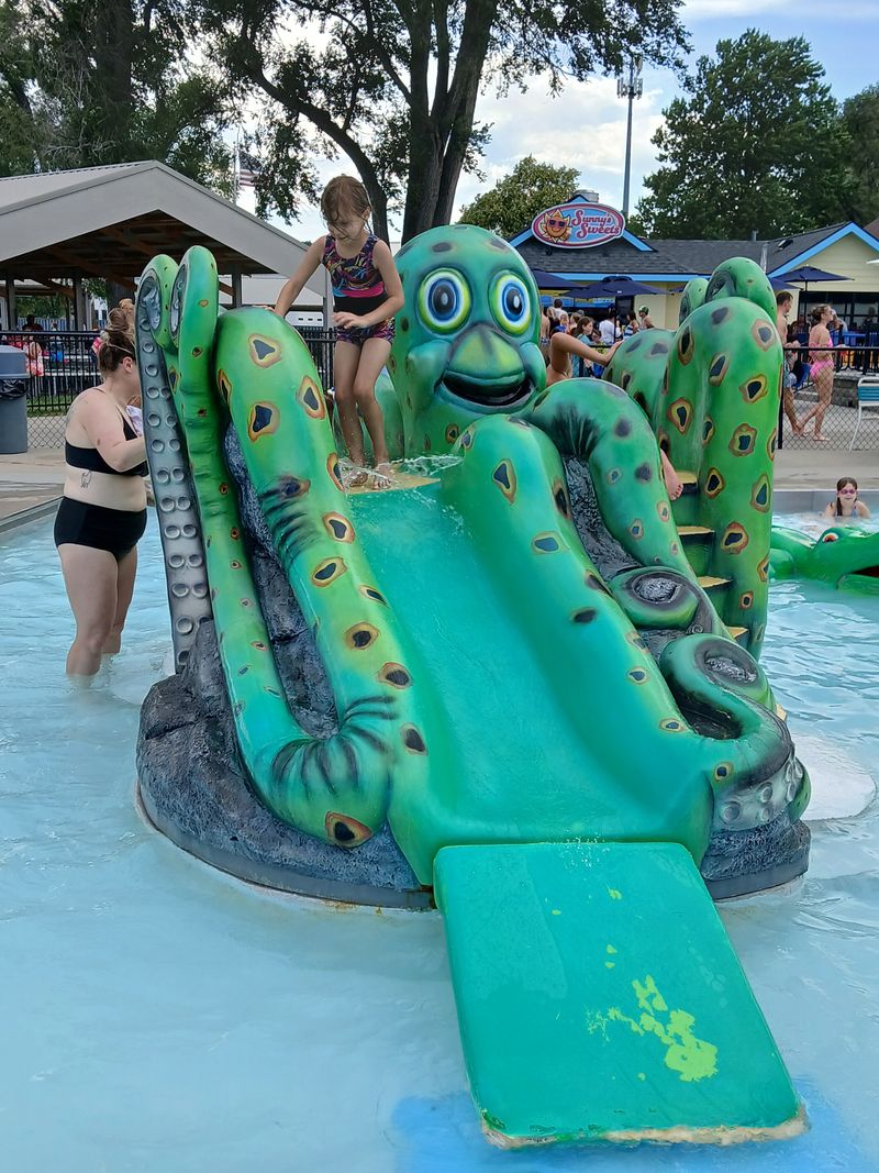 Kiddie Pool Paradise with a Friendly Frog