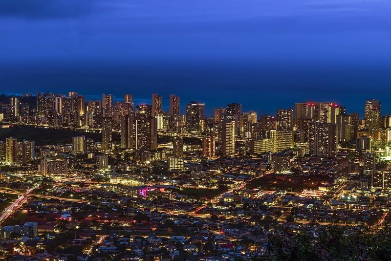 Honolulu City Lights from Tantalus