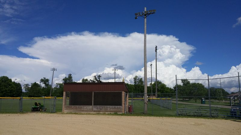 Blair With Roadside Stands That Glow Softly After Sunset