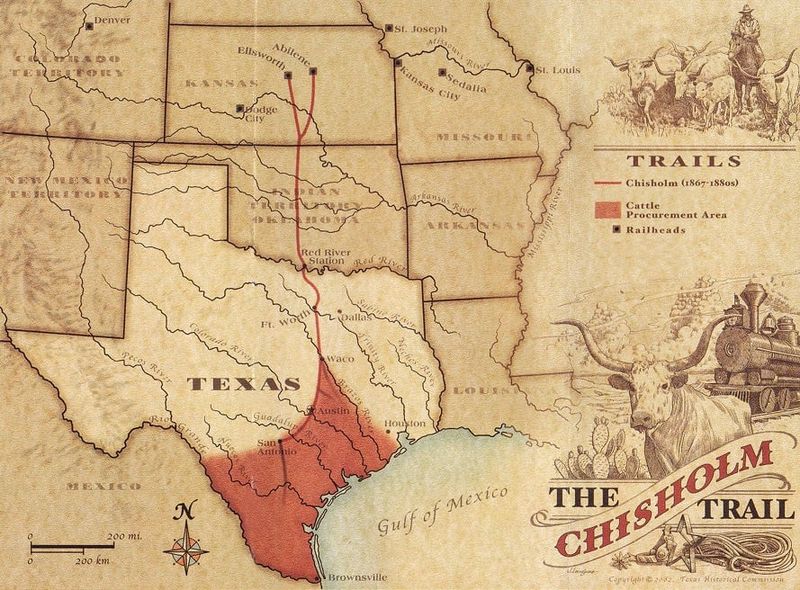 Historic Routes Connected to the Chisholm Trail