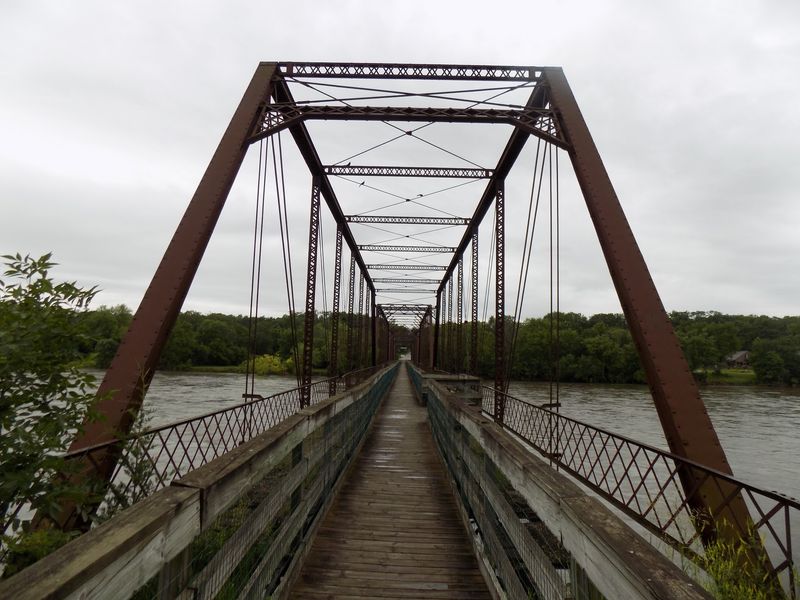 Bentonsport Footbridge and Shops