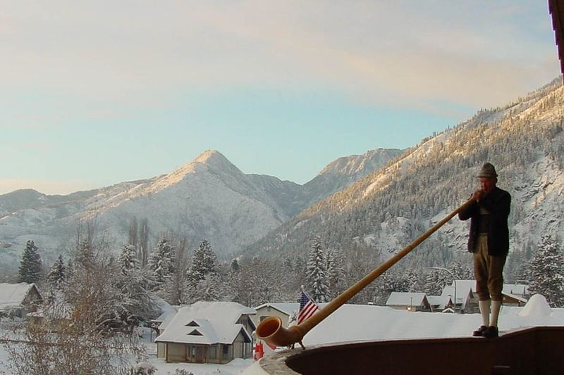 Alpenhorn Performances Echo Through Mountain Air