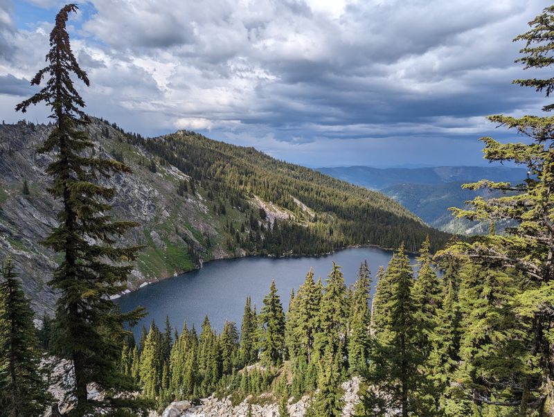 Forest Covered Hills Framing the Village