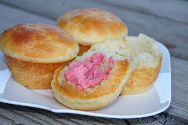 House-Baked Rolls and Strawberry Butter
