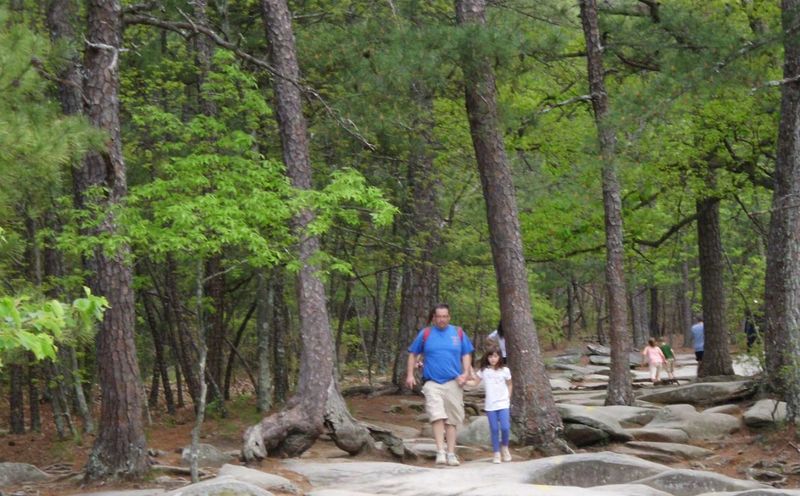 Trail the woods at Stone Mountain Park for a Hawkins vibe