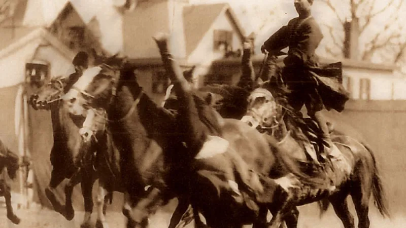 No Shooting While Mounted on a Horse