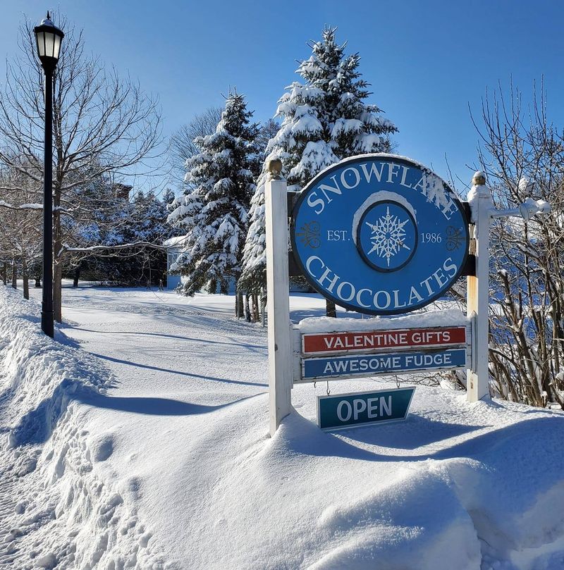 Snowflake Chocolates in Jericho Crafts Truffles Worth the Detour