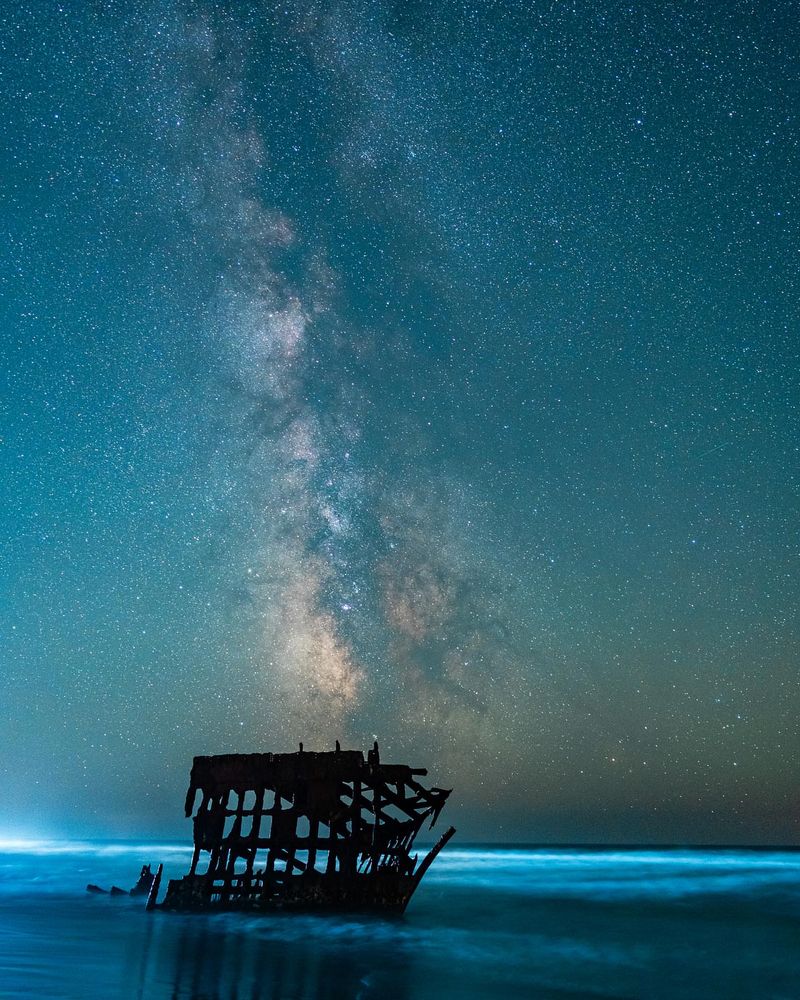 Fort Stevens State Park - Shipwreck Silhouettes at Twilight