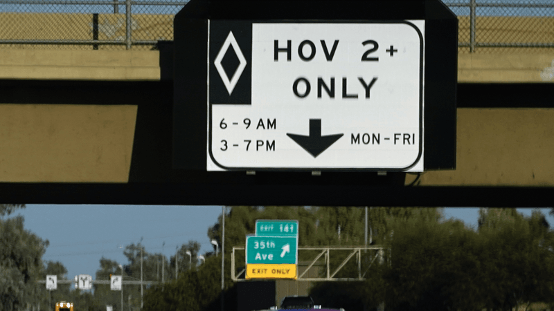 HOV Lanes With Clear Time Windows