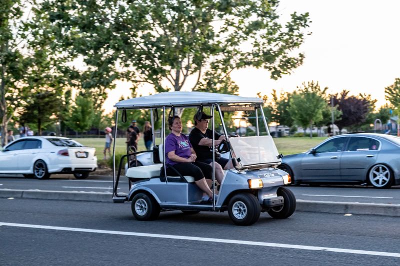 Golf Carts and ATVs Roam Freely Around Town