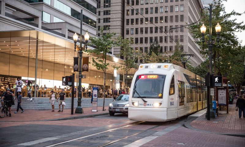 TriMet MAX Light Rail and Transit Mall