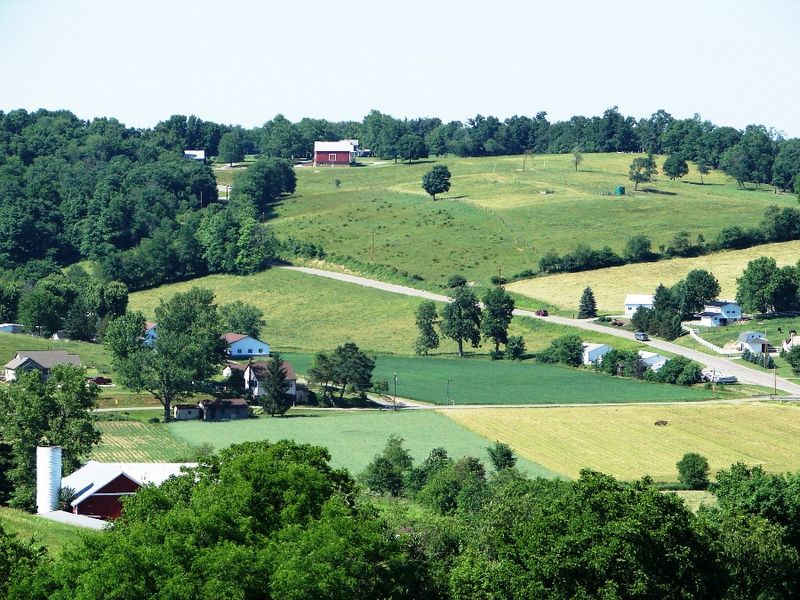 A Setting Surrounded by Working Farmland