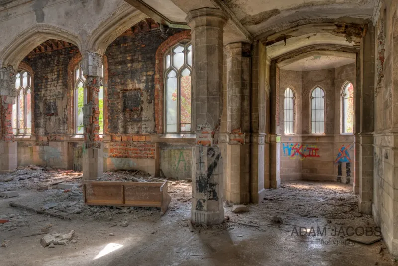 Interior Rooms Frozen in Deterioration