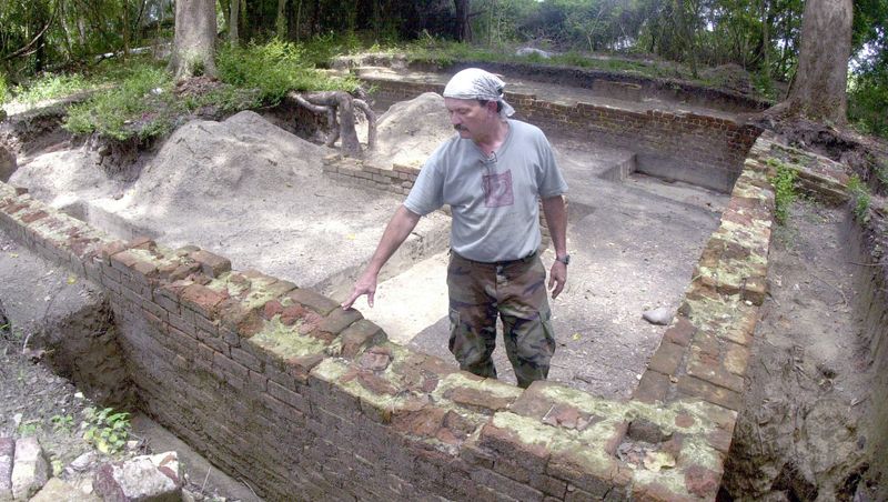 Pockets of air where buildings once stood