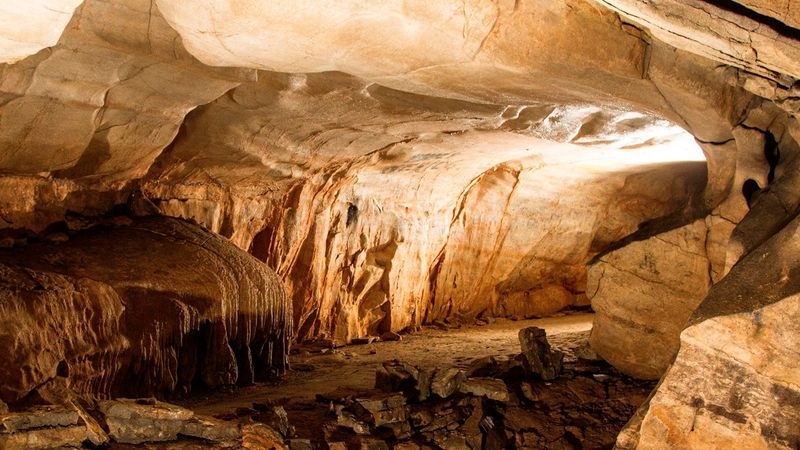 Massive Rooms Carved by Water and Time