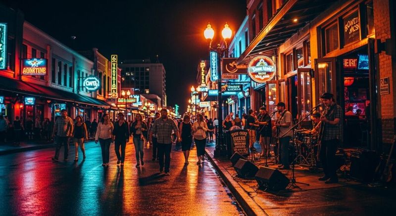 Austin’s Live Music Glow on Sixth and Rainey