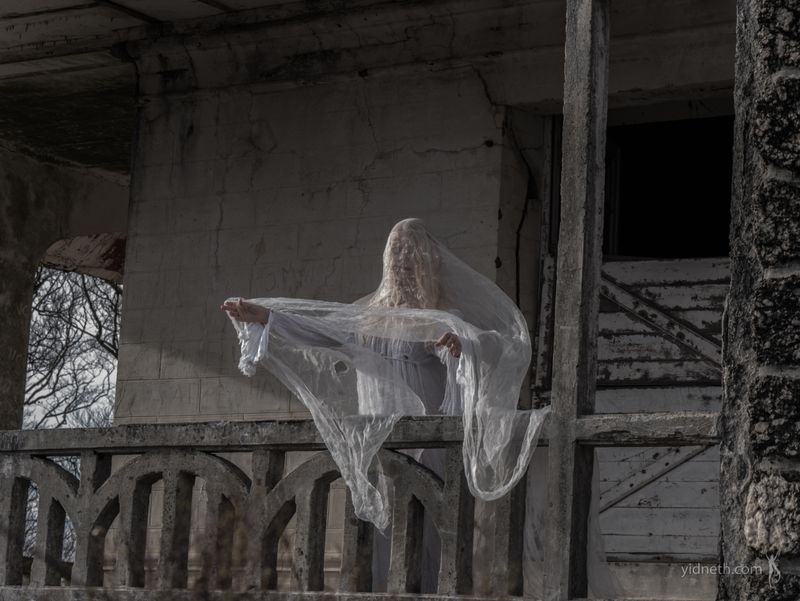 The Ghostly Woman in White