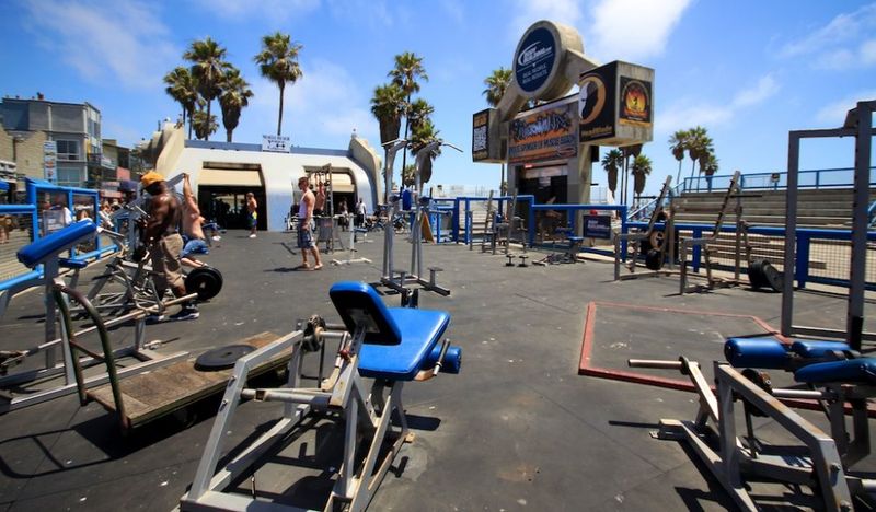 Muscle Beach Still Flexes