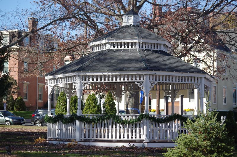 Historic District Streets Lined With Seasonal Color