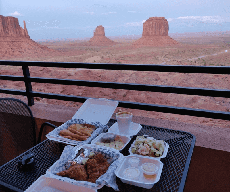 A Café Sitting High Above Monument Valley’s Red Earth
