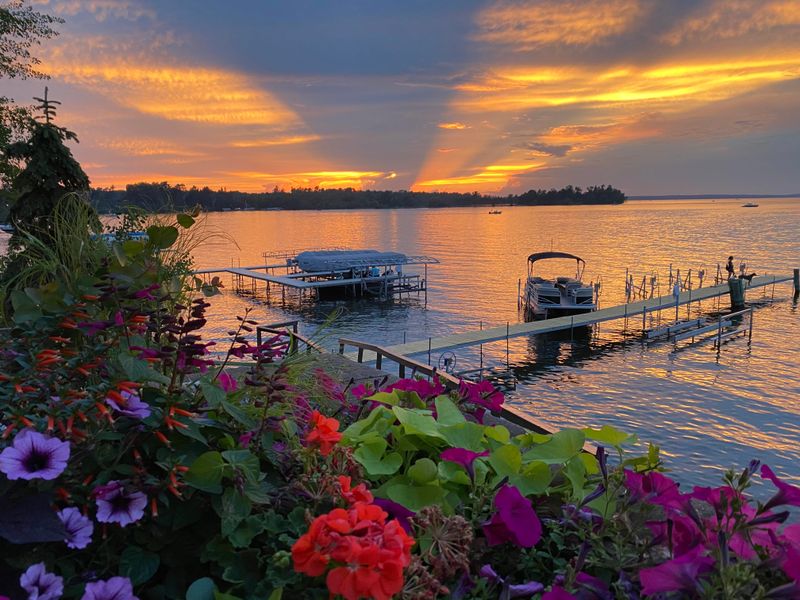 Arriving at Leech Lake at Dusk