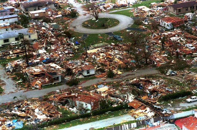 Hurricane Andrew's Sudden Destruction
