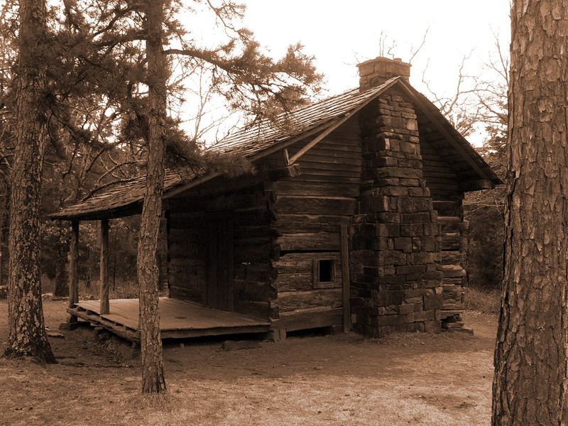 The Abandoned Log Cabin