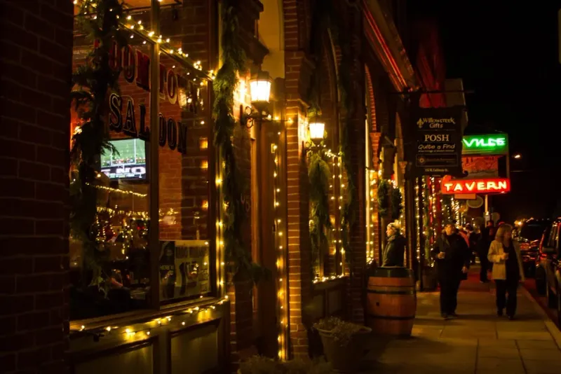 Thousands of White Holiday Lights